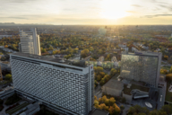 Panoramic view of the Westin Grand Hotel am Arabellapark.